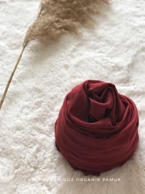 Canlı Bordo Pamuk