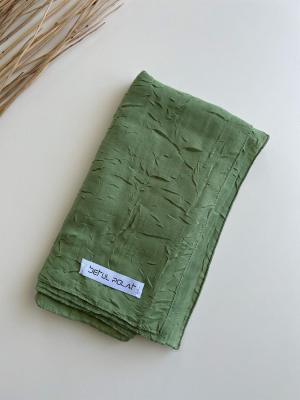 Çimen Yeşili Bambu Eşarp