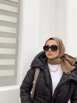 Latte Taşlanmış Pamuk