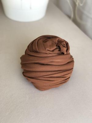 Nude Kahve Penye Şal