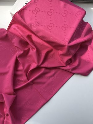 Canlı Pembe G Desen Pamuk Jakar Eşarp
